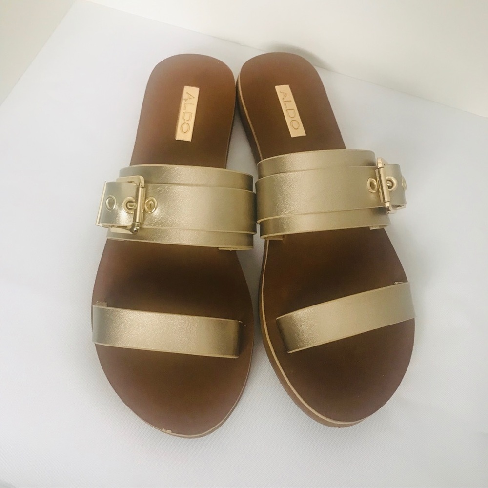 ALDO Gold Sandals